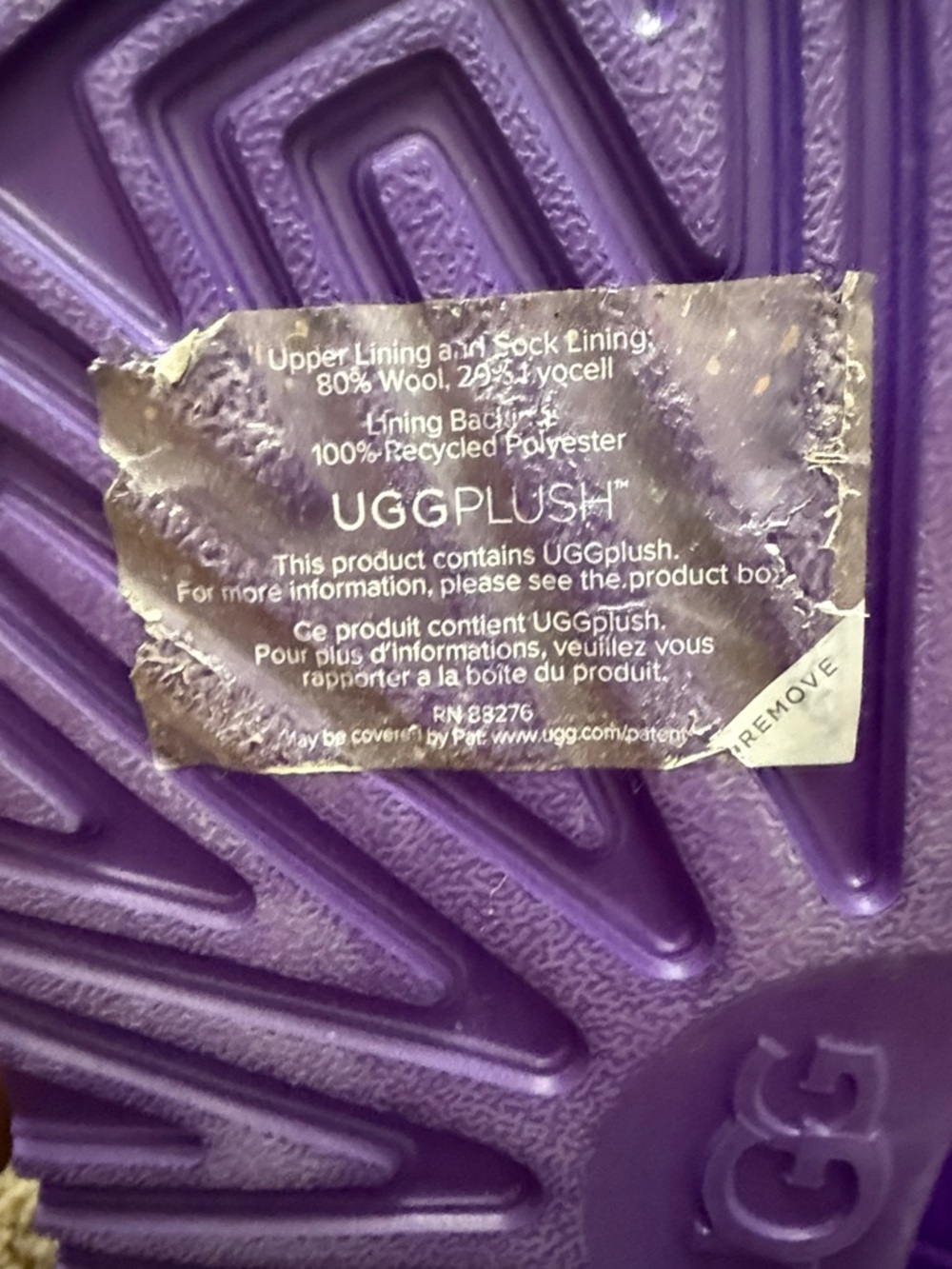 UGG Kids Purple Shearling Lace-Up Boot - Picture 5 of 10